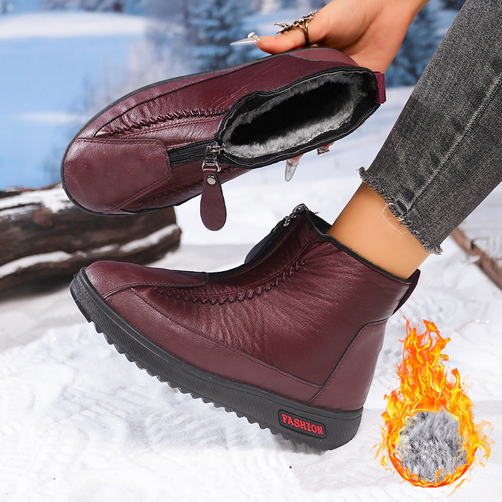 Fur Lined Winter Women Ankle Boots
