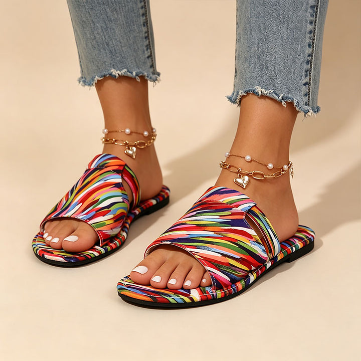 Casual open-toe beach flat sandals
