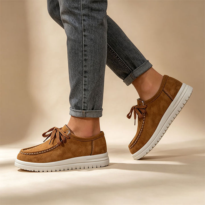 Lace-Up Platform Loafers