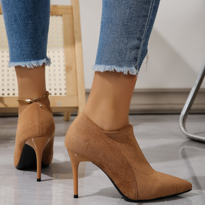 Pointed Toe Stiletto Ankle Booties