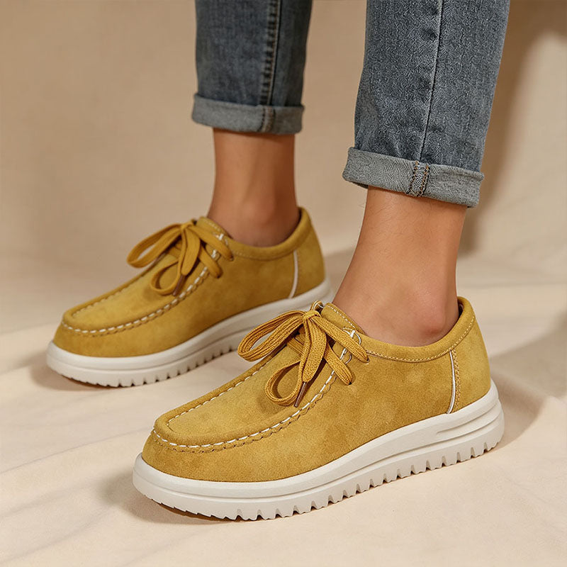 Lace-Up Platform Loafers