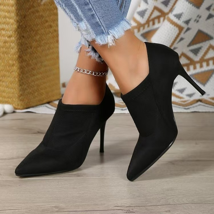 Pointed Toe Stiletto Ankle Booties