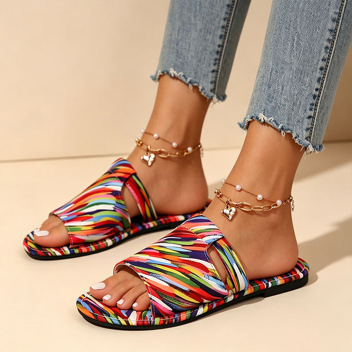 Casual open-toe beach flat sandals