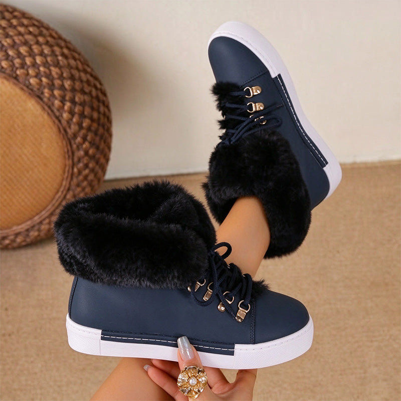 Warm Fleece Lined Snow Boots