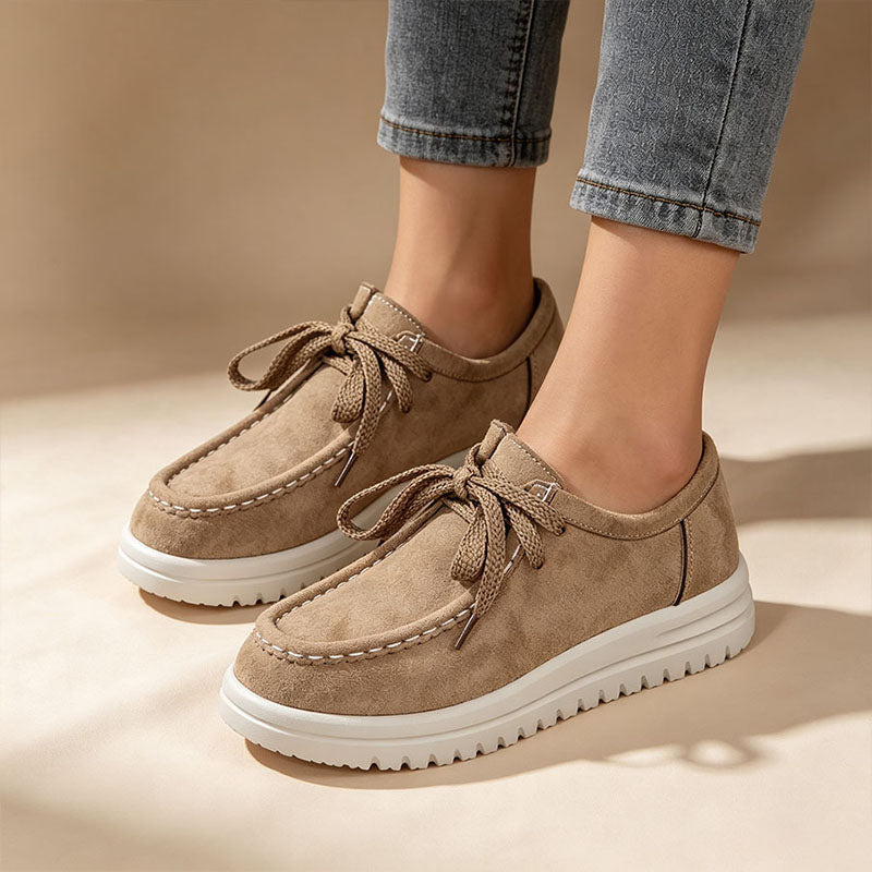 Lace-Up Platform Loafers