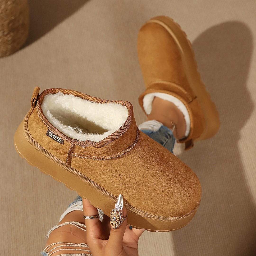 Women Platform Fleece Lined Ankle Boots