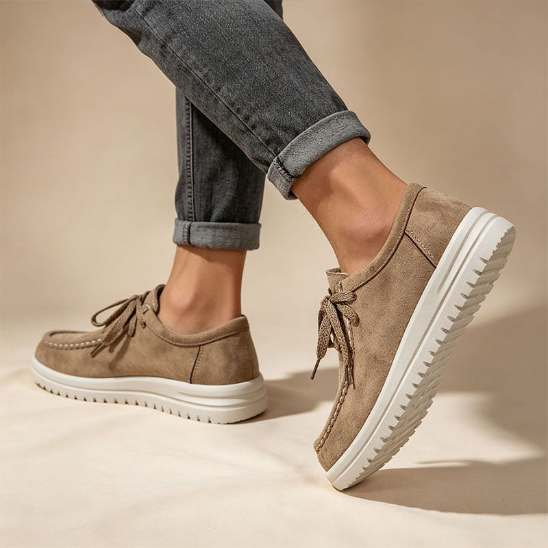 Lace-Up Platform Loafers