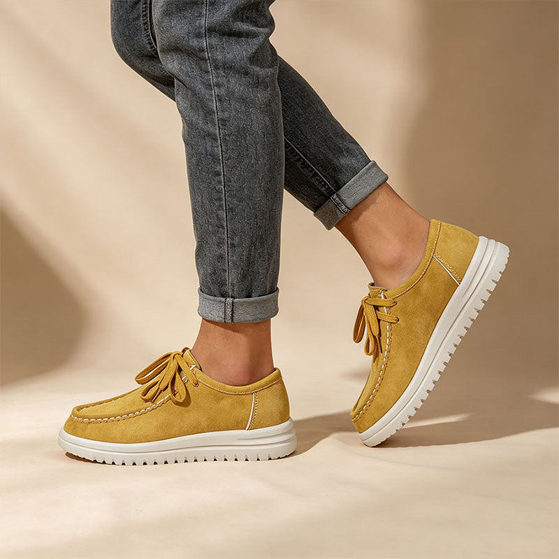 Lace-Up Platform Loafers