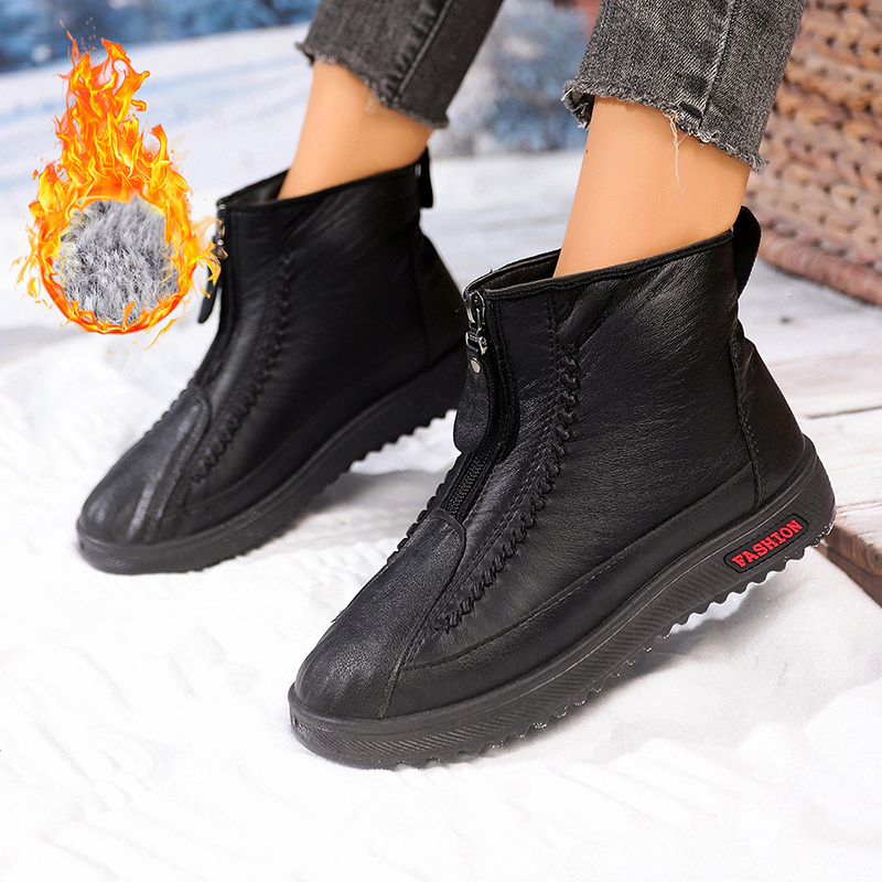 Fur Lined Winter Women Ankle Boots
