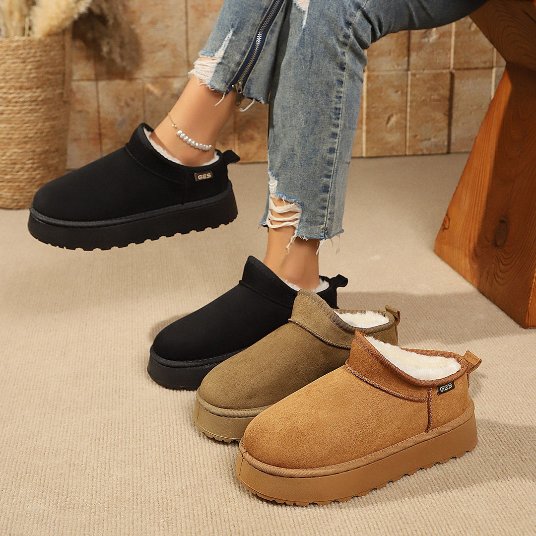 Women Platform Fleece Lined Ankle Boots