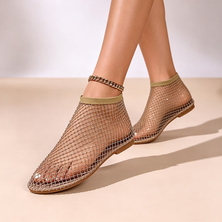 Crystal Cutout Sandals