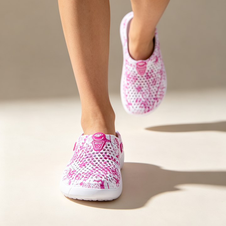 Trendy Floral Hollow Slip On Outdoor Beach Mules