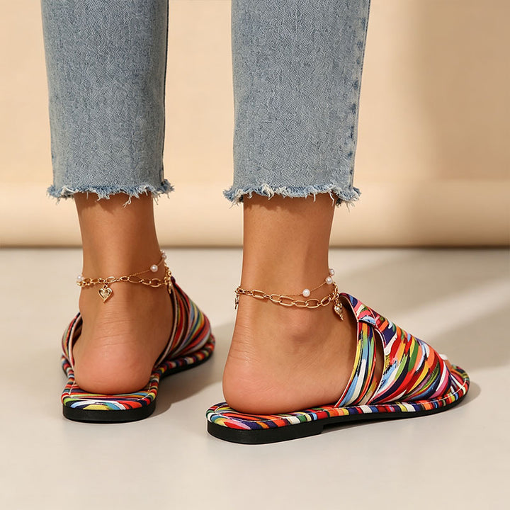 Casual open-toe beach flat sandals