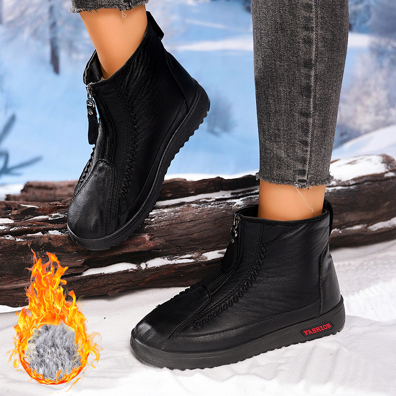 Fur Lined Winter Women Ankle Boots