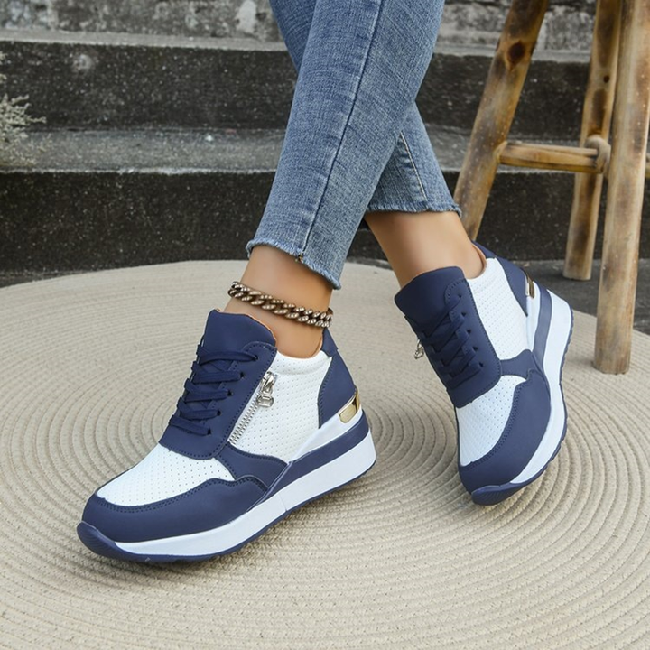 Women’s Color Block Hidden Wedge Sneakers