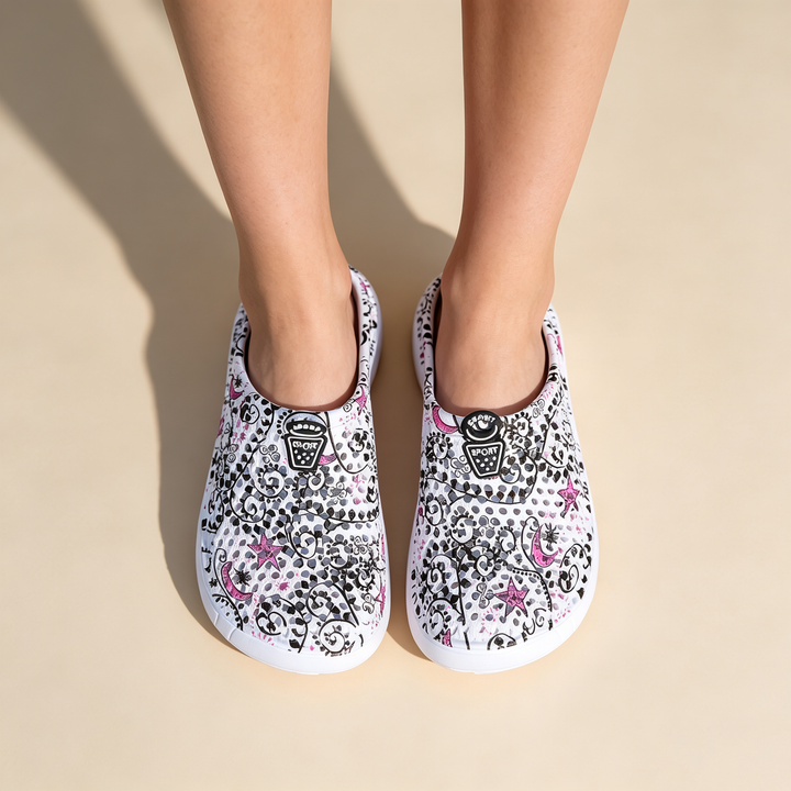 Trendy Floral Hollow Slip On Outdoor Beach Mules