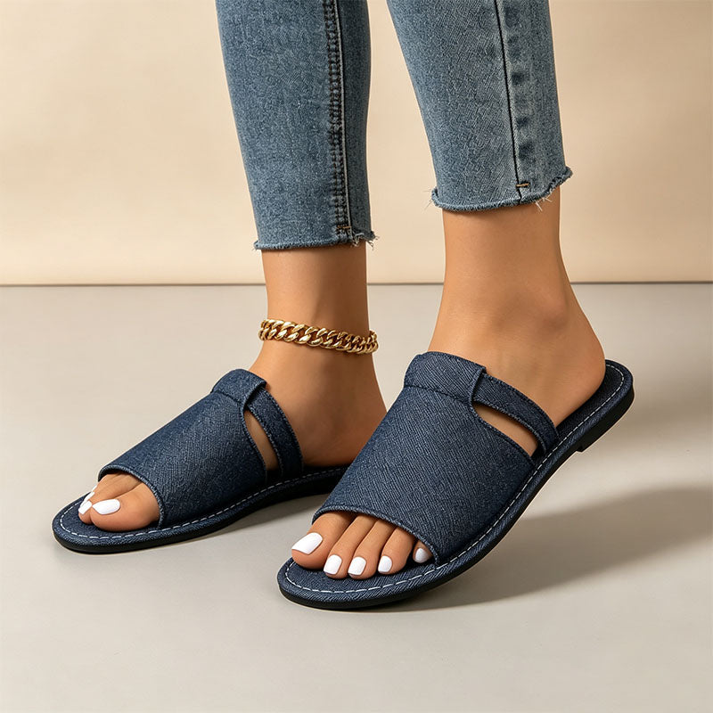 Casual open-toe beach flat sandals