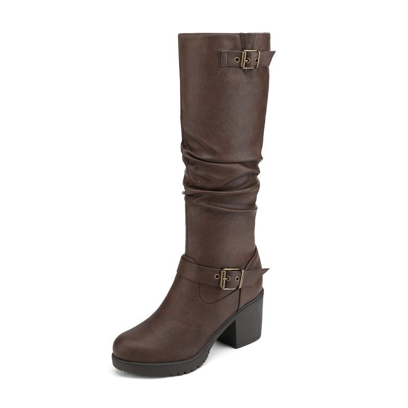 Women’s Ruched Knee High Boots