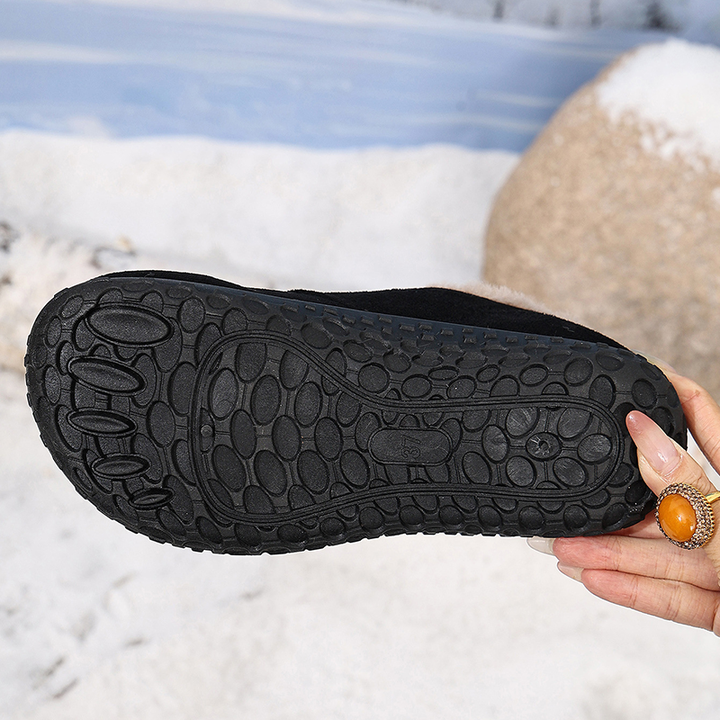 Fleece Lined Drawstring Winter Ankle Boots