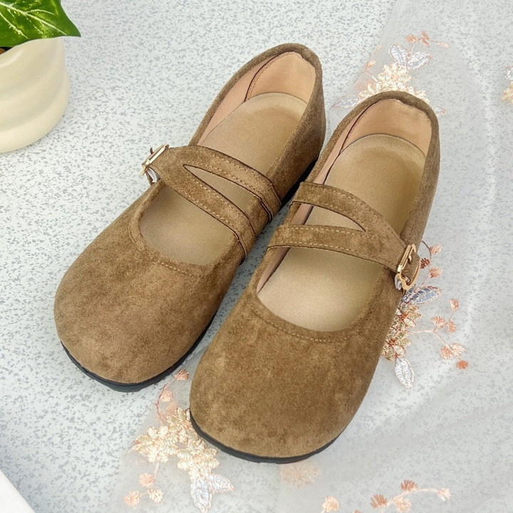 Double Strap Mary Jane Flats for Women