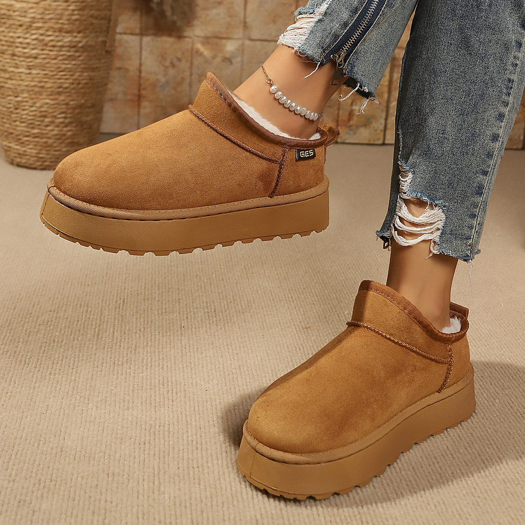 Women Platform Fleece Lined Ankle Boots