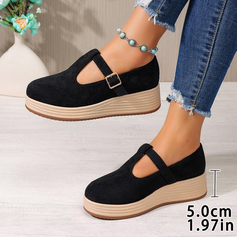 Casual T Strap Platform Shoes