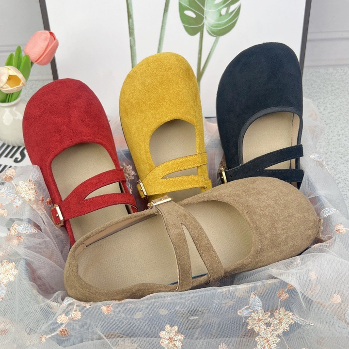 Double Strap Mary Jane Flats for Women