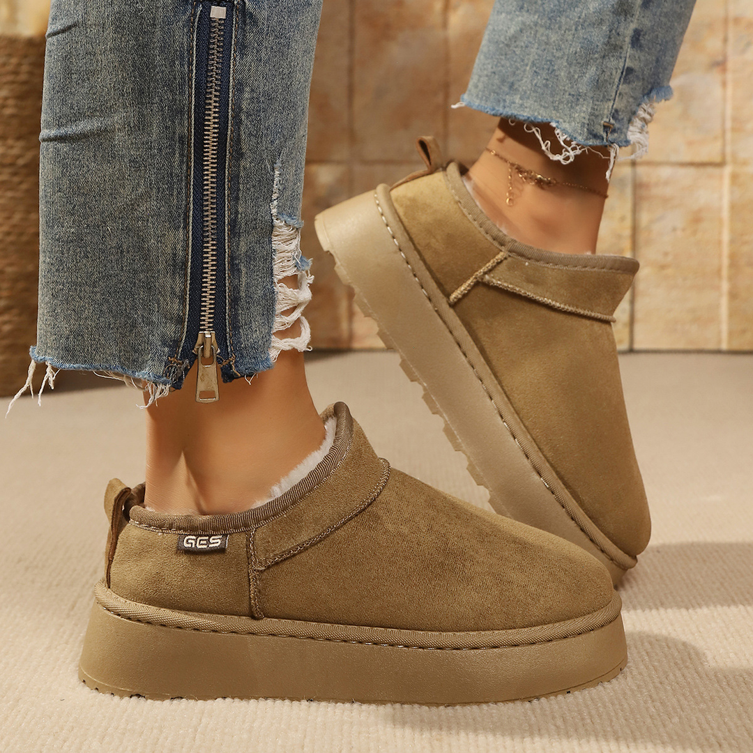 Women Platform Fleece Lined Ankle Boots