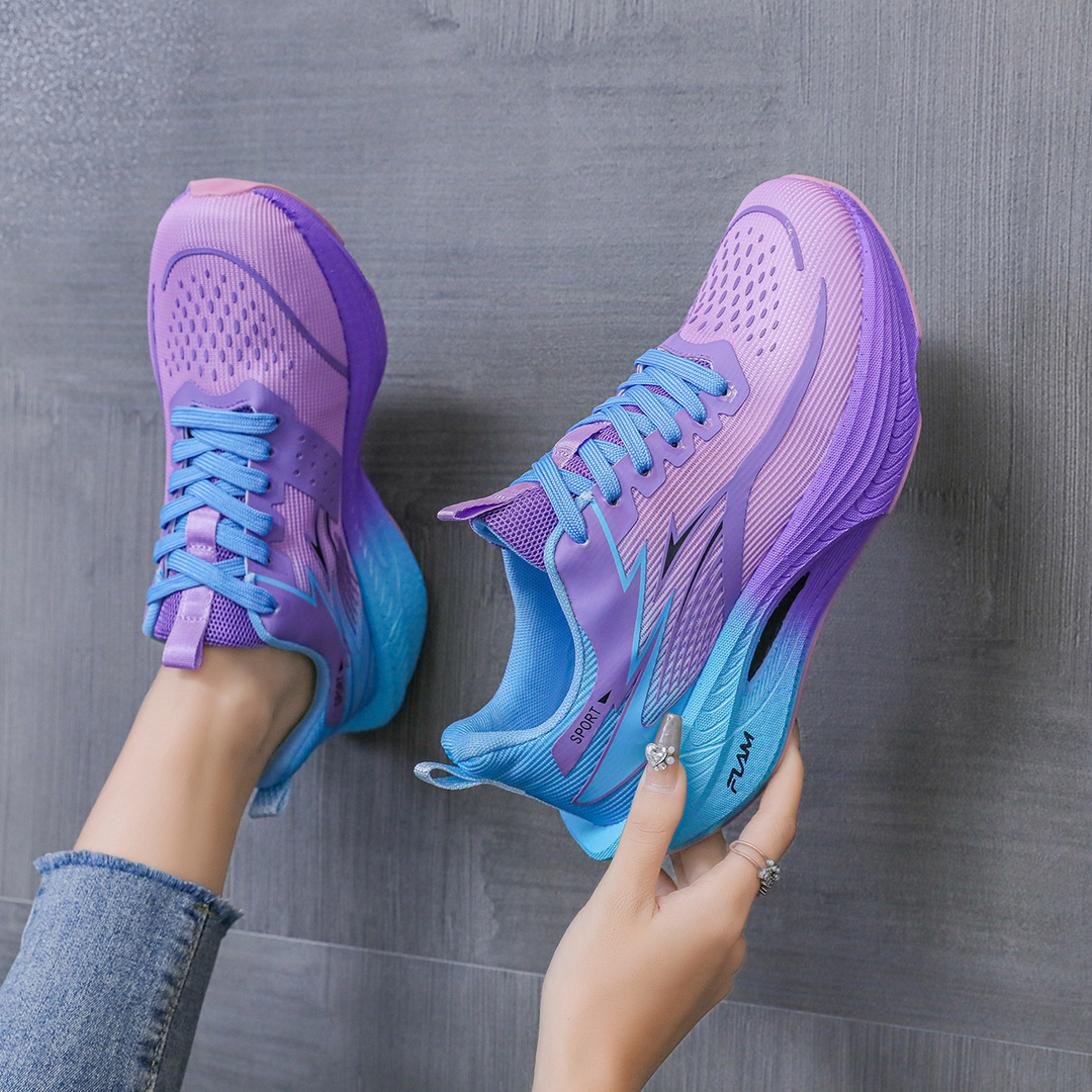 Gradient Color Breathable Mesh Running Sneakers