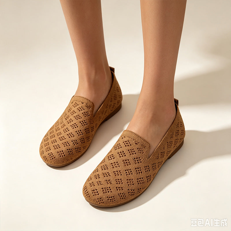 Women Knit Flat Shoes
