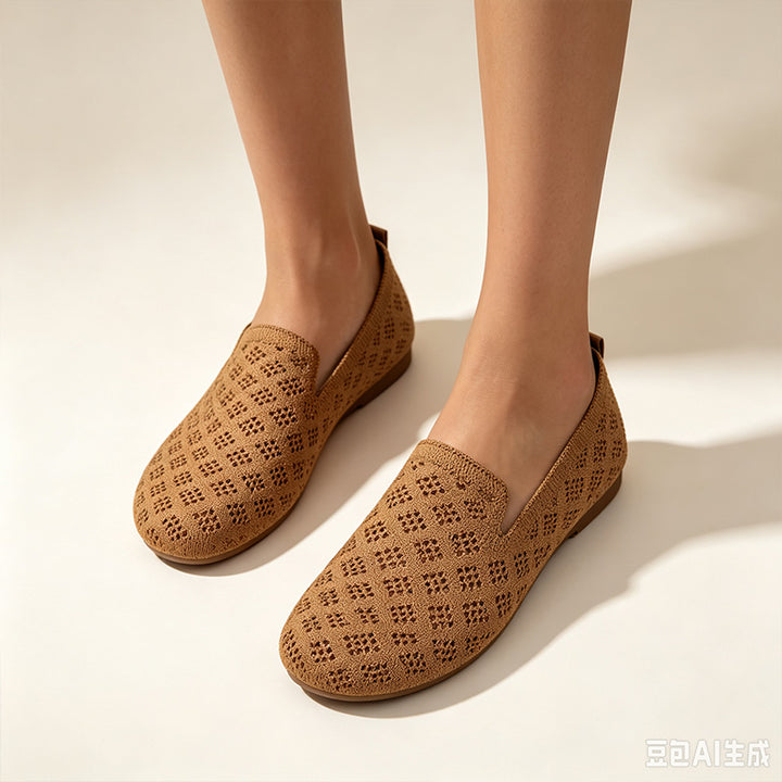 Women Knit Flat Shoes