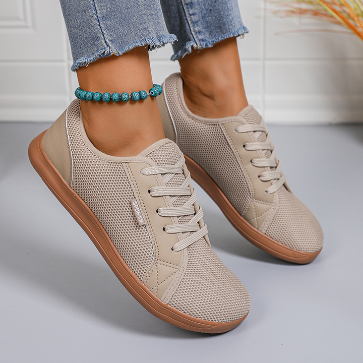 Breathable Mesh Lace Up Casual Sneakers