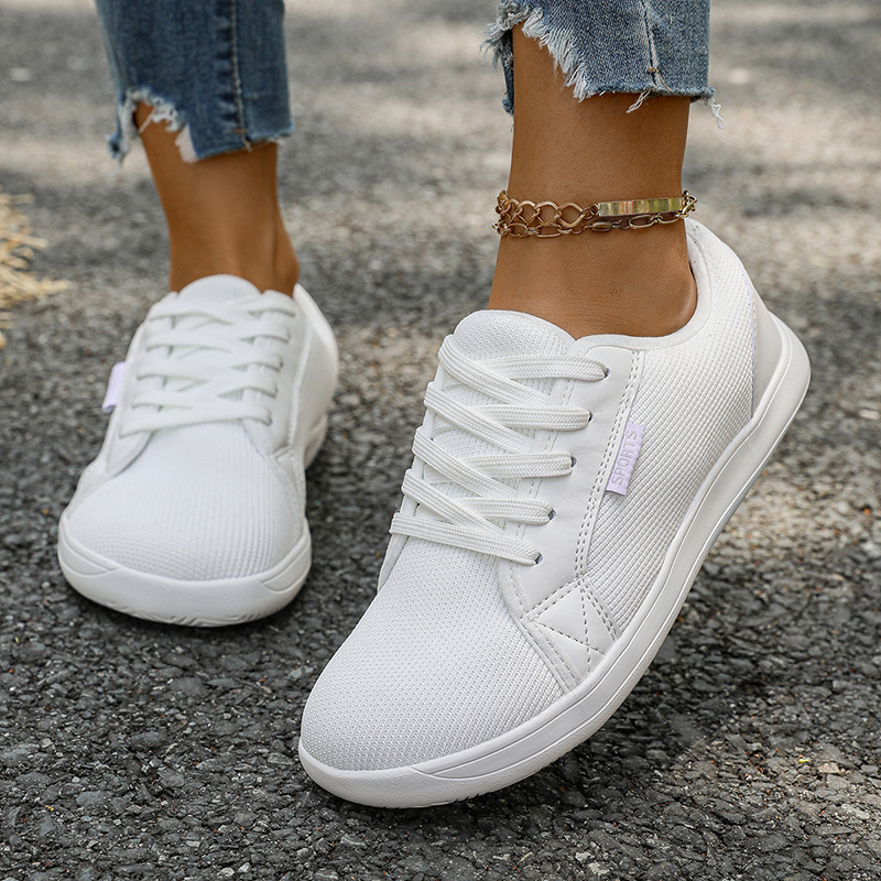 Breathable Mesh Lace Up Casual Sneakers