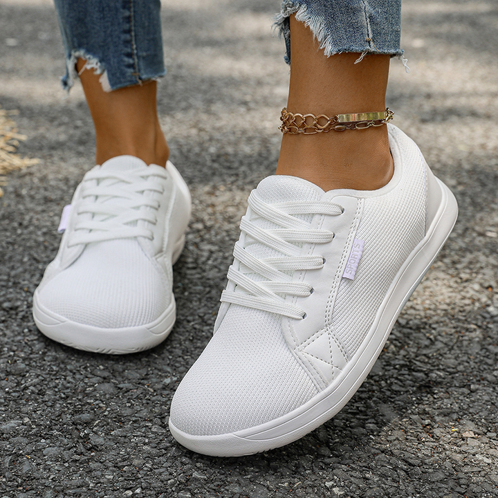 Breathable Mesh Lace Up Casual Sneakers