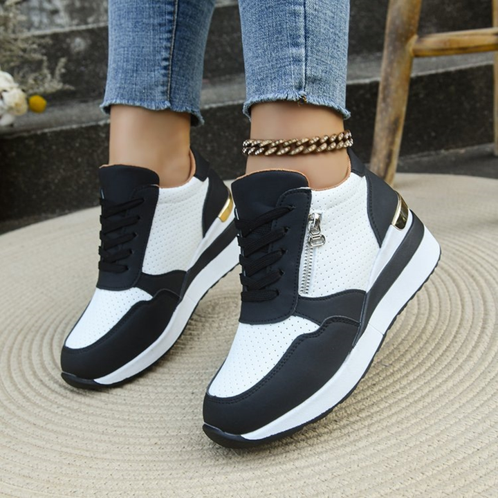 Women’s Color Block Hidden Wedge Sneakers