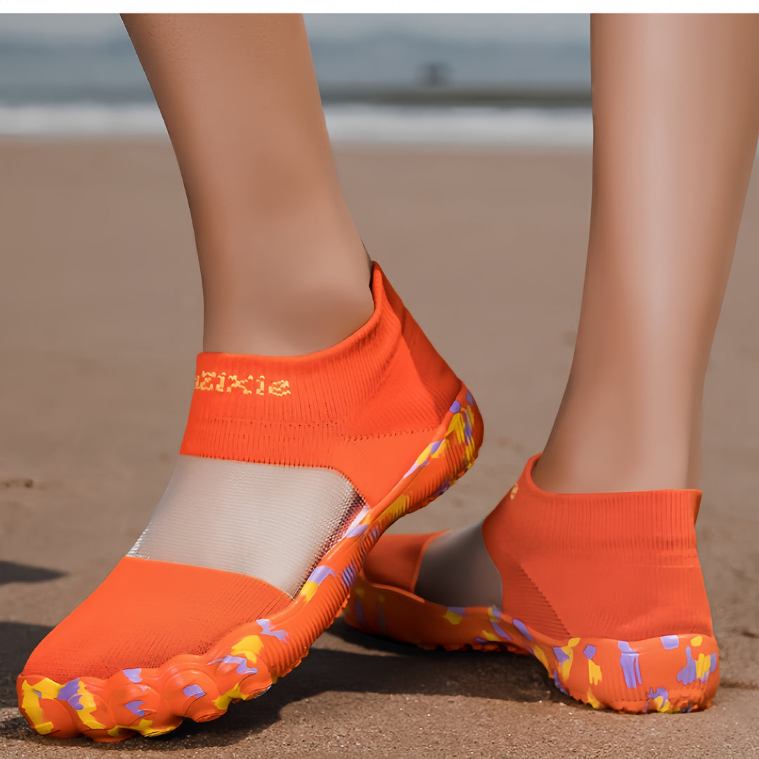 Women’s Breathable Mesh Water Shoes | Quick-Dry Non-Slip Aqua Socks for Beach, Yoga &amp; Swimming