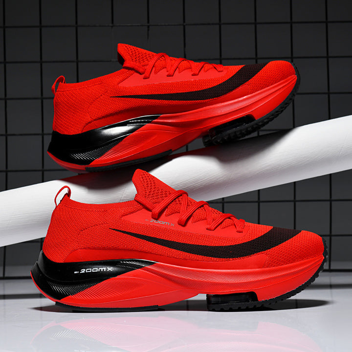 Breathable Knit Chunky Sneakers - Air Cushion Thick Sole Casual Shoes