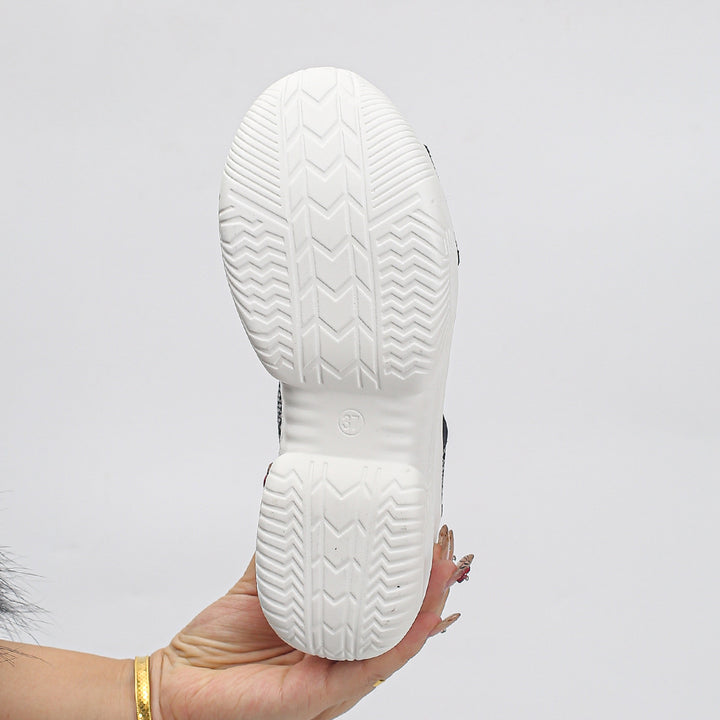 Fashion Knit Mesh Platform Wedge Sandals for Women - 9cm Heel Peep Toe Summer Shoes