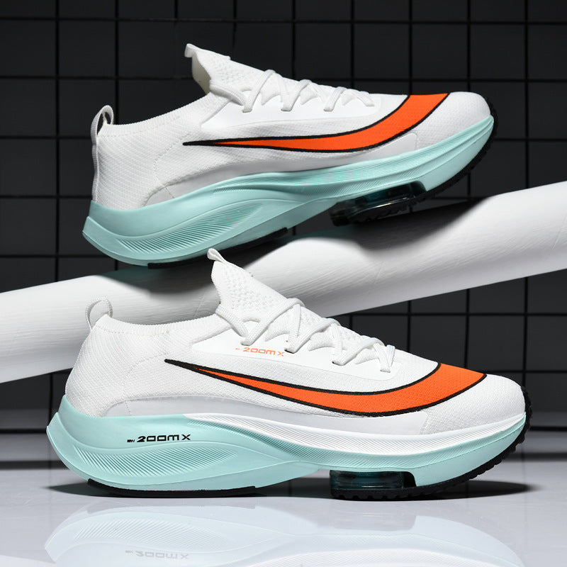 Breathable Knit Chunky Sneakers - Air Cushion Thick Sole Casual Shoes