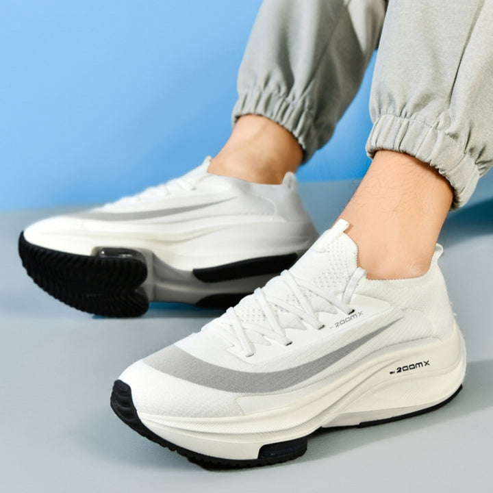 Breathable Knit Chunky Sneakers - Air Cushion Thick Sole Casual Shoes