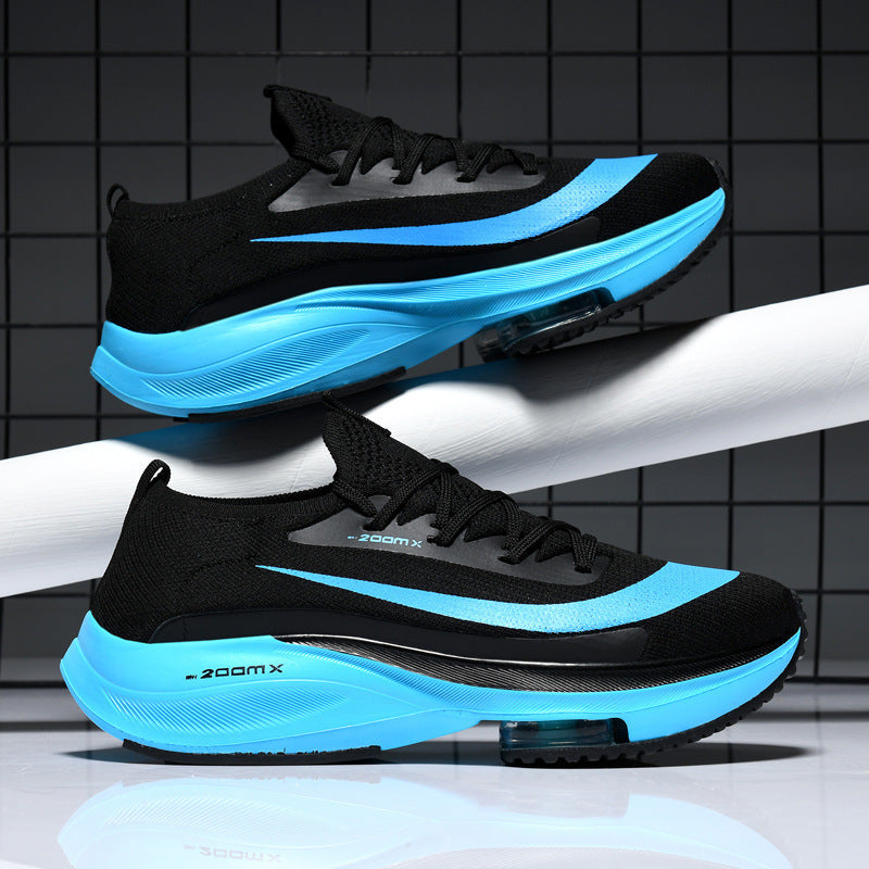 Breathable Knit Chunky Sneakers - Air Cushion Thick Sole Casual Shoes