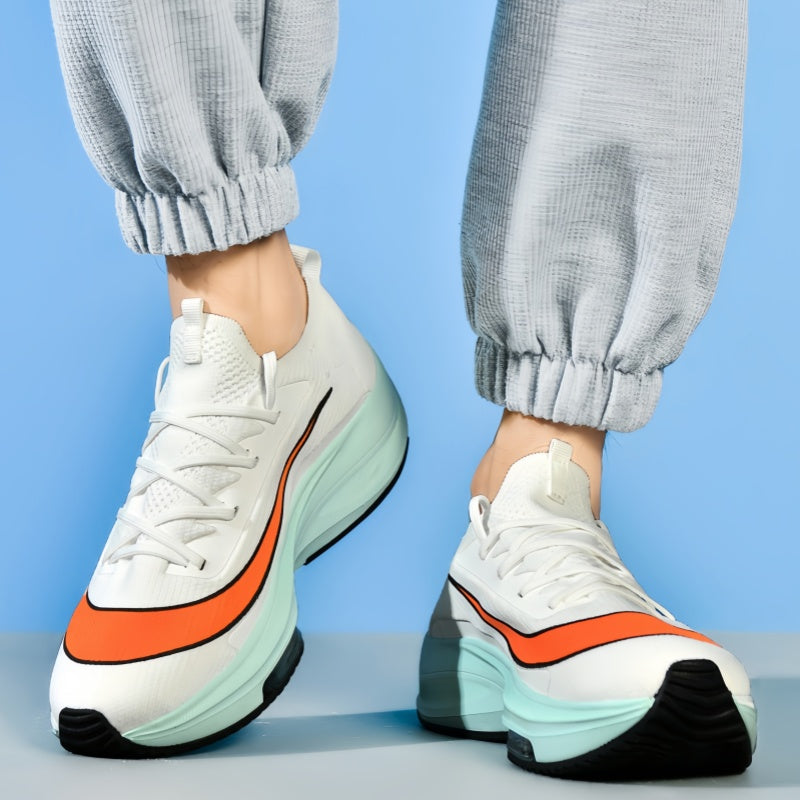 Breathable Knit Chunky Sneakers - Air Cushion Thick Sole Casual Shoes