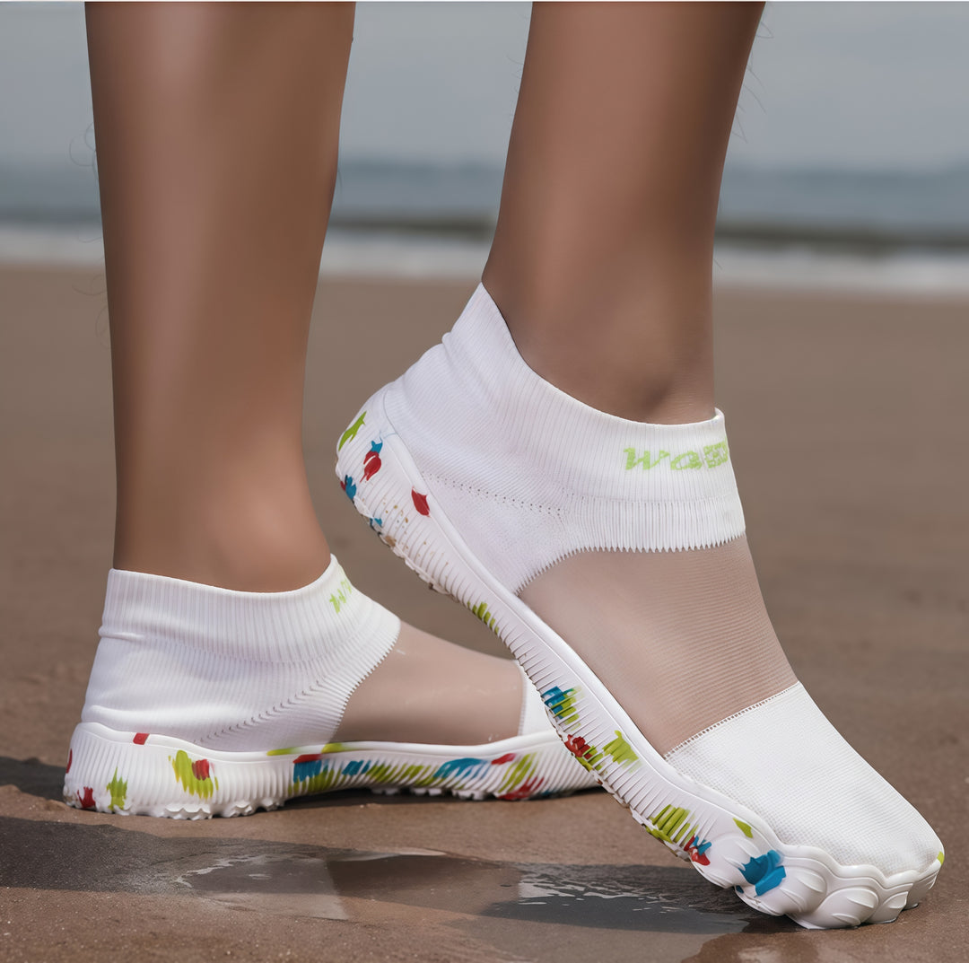 Women’s Breathable Mesh Water Shoes | Quick-Dry Non-Slip Aqua Socks for Beach, Yoga &amp; Swimming