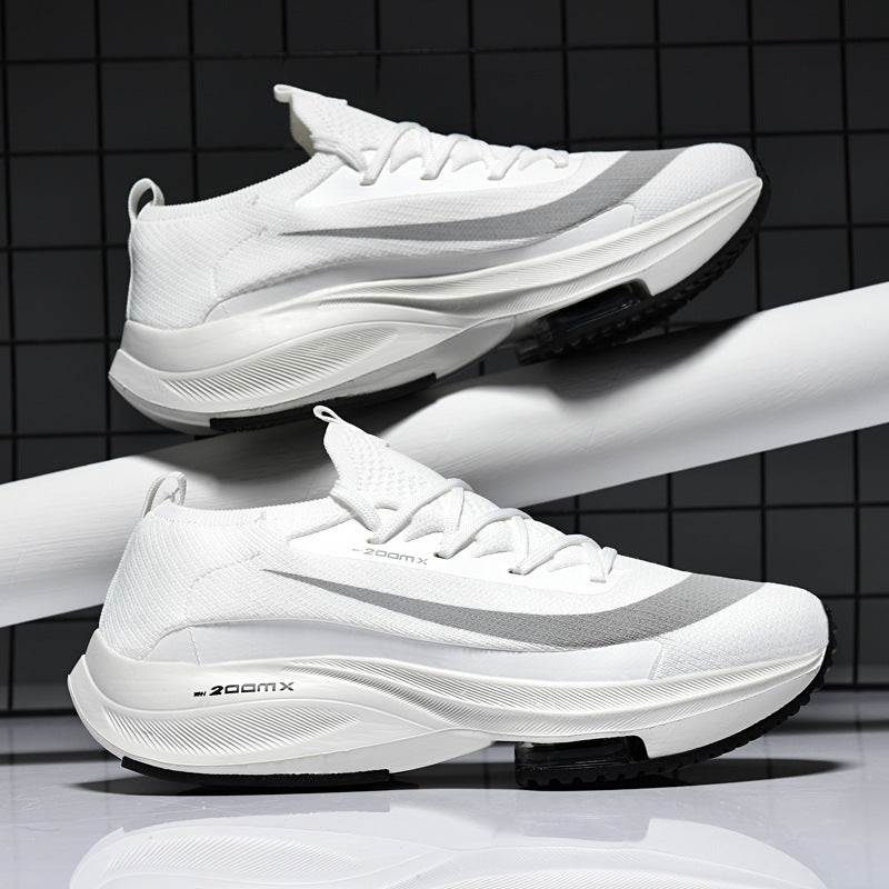Breathable Knit Chunky Sneakers - Air Cushion Thick Sole Casual Shoes