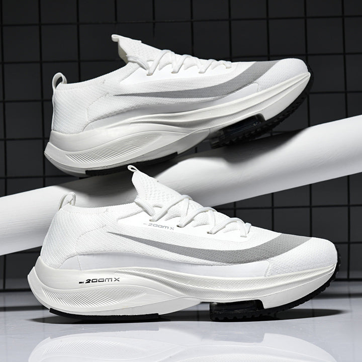 Breathable Knit Chunky Sneakers - Air Cushion Thick Sole Casual Shoes