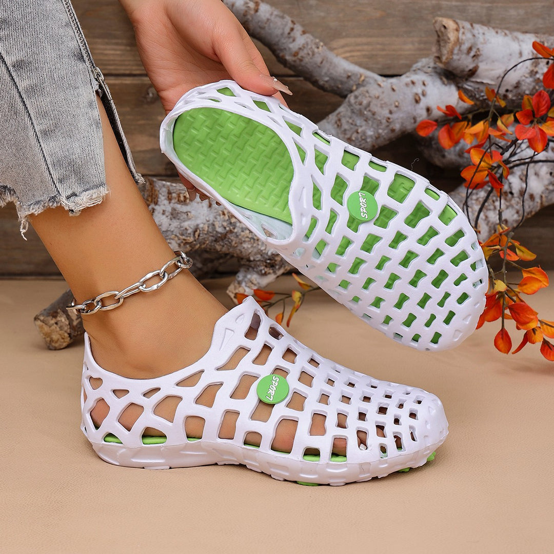 Breathable Hollow Mesh Slip-On Shoes – Lightweight Summer Casual Loafers