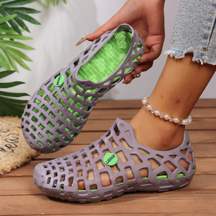 Breathable Hollow Mesh Slip-On Shoes – Lightweight Summer Casual Loafers