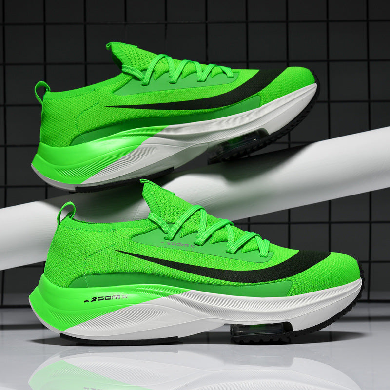 Breathable Knit Chunky Sneakers - Air Cushion Thick Sole Casual Shoes