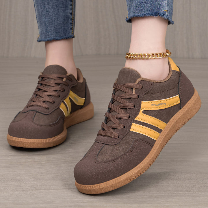 Retro Colorblock Platform Sneakers Women - Chunky Sole Casual Dad Shoes