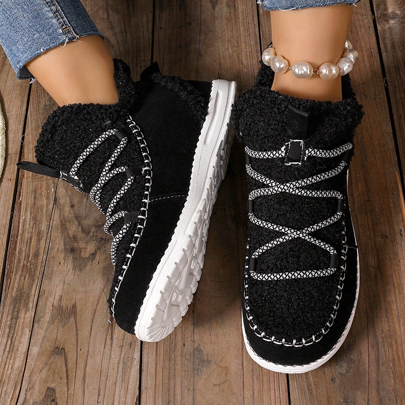 Fleece Lined Winter Snow Boots